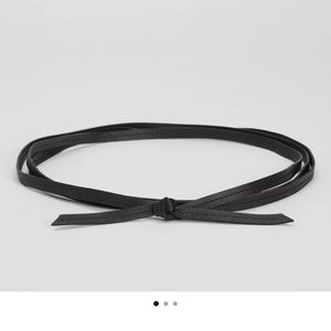 Eileen Fisher Buttery Leather Skinny Wrap Belt